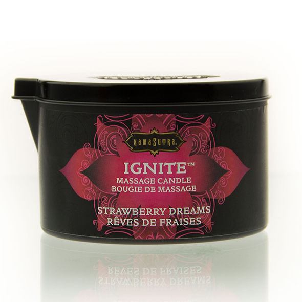 KAMASUTRA - JORDBÆRDRØMME MASSAGELYS 170 GR