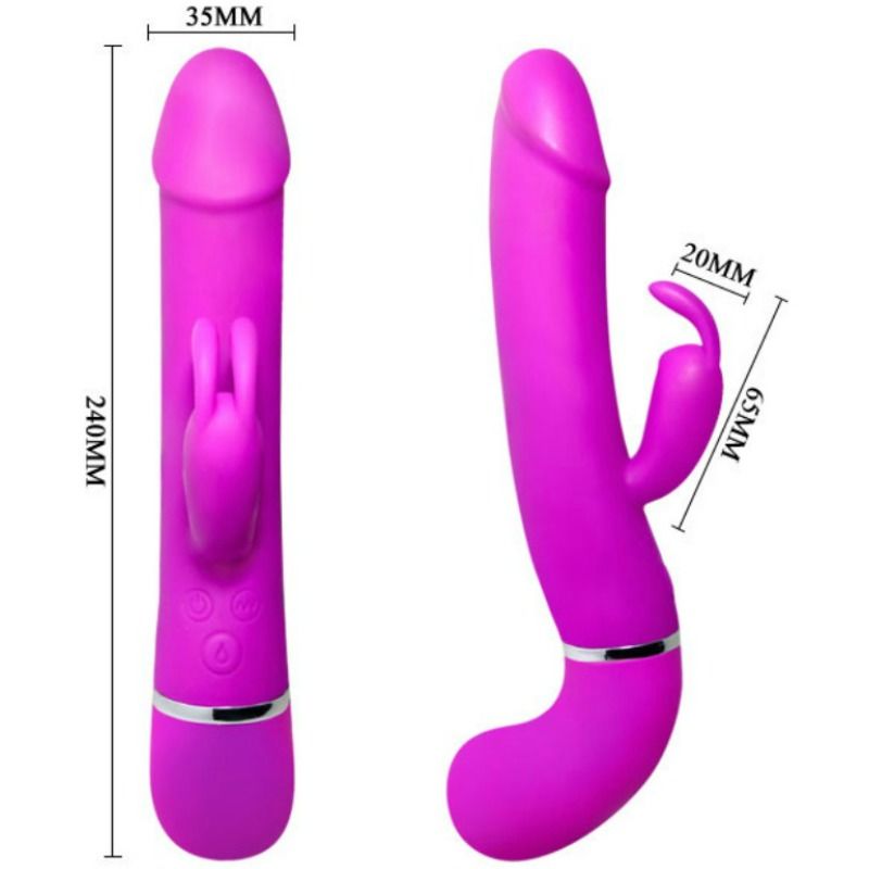 PRETTY LOVE - HENRY VIBRATOR MED 12 VIBRATIONSINDSTILLINGER OG SQUIRTFUNKTION
