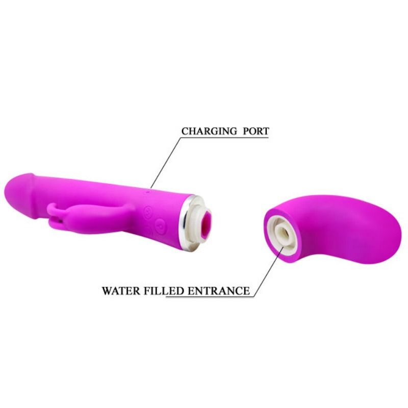 PRETTY LOVE - HENRY VIBRATOR MED 12 VIBRATIONSINDSTILLINGER OG SQUIRTFUNKTION