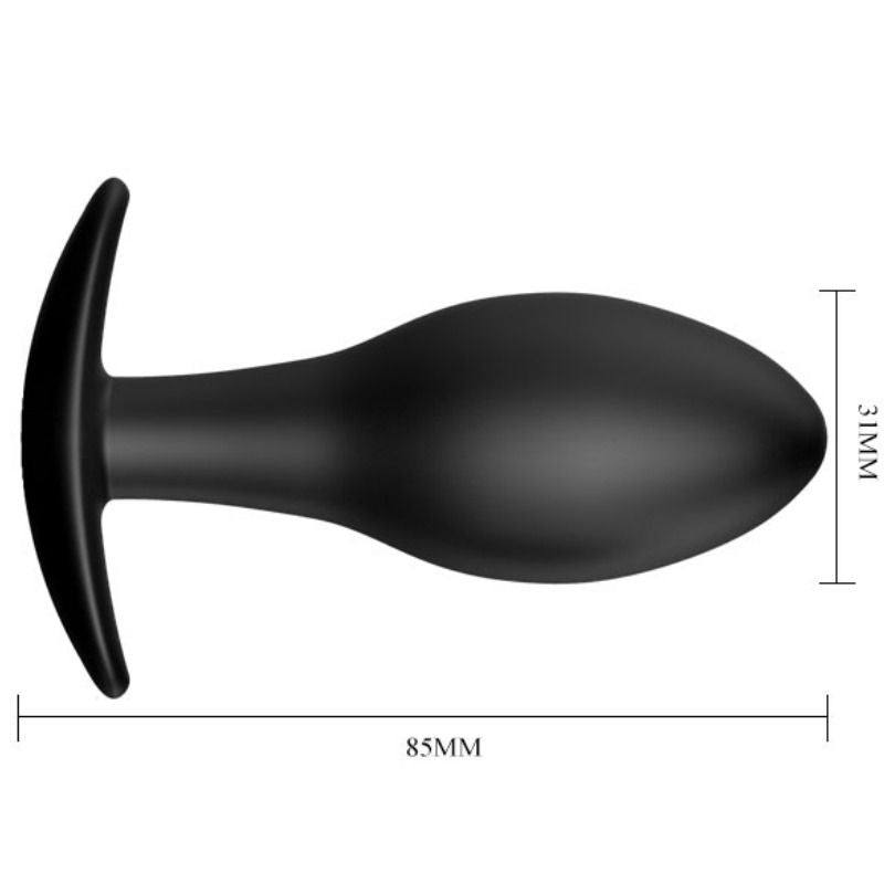 PRETTY LOVE - ANALPLUG SILIKONE ANKER 8,5 CM SORT