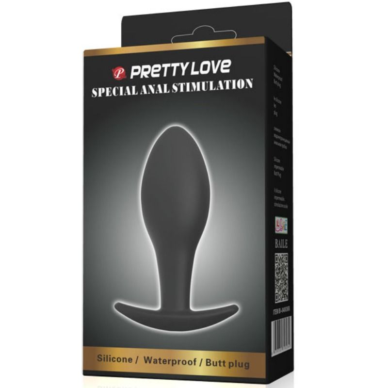 PRETTY LOVE - ANALPLUG SILIKONE ANKER 8,5 CM SORT
