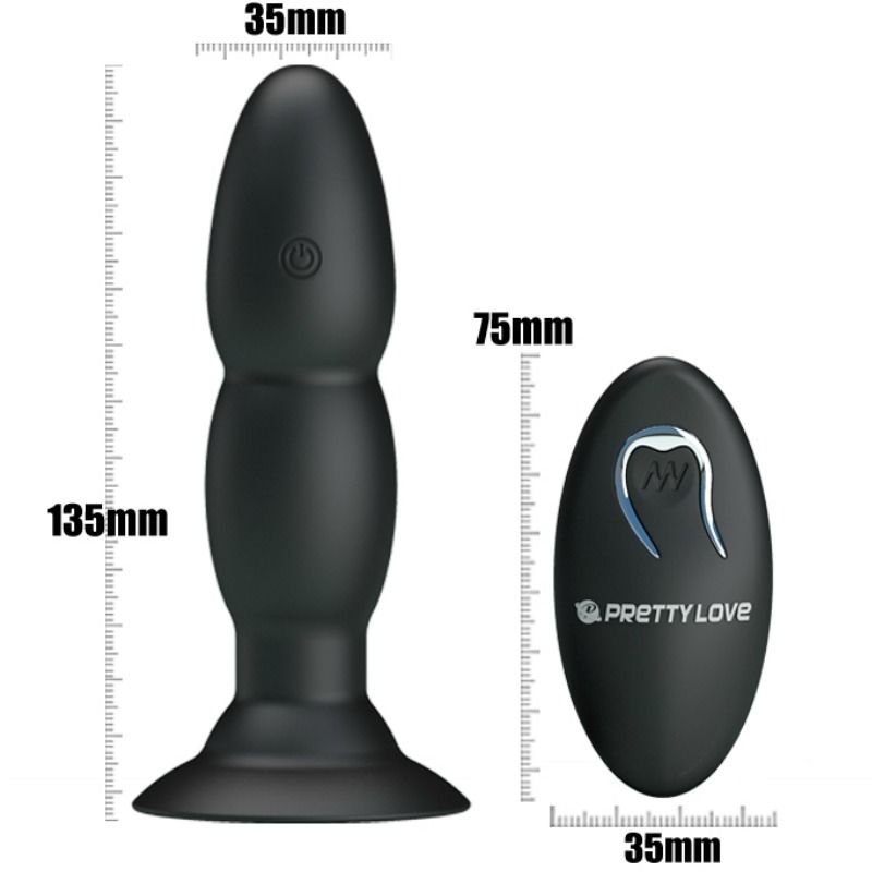 PRETTY LOVE - STIKVIBRATOR OG ROTATION VIA FJERNBETJENING