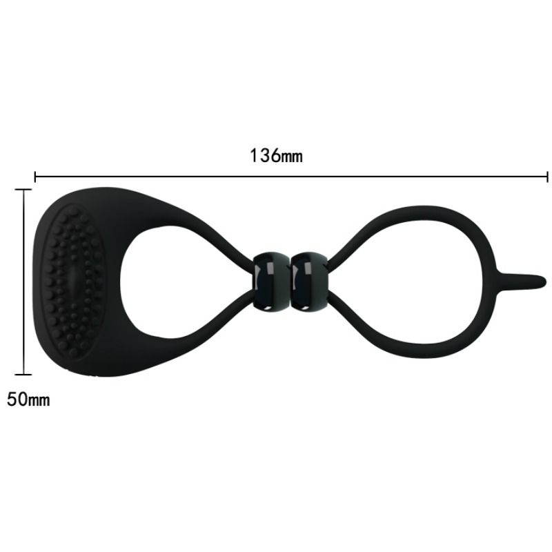 PRETTY LOVE - DOBBELT RING TIL PENIS OG TESTIKLE