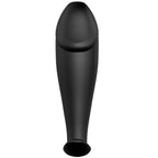 PRETTY LOVE - SILIKONE ANALPLUG PENISFORM OG 12 VIBRATIONSSTILSTANDE SORT