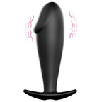 PRETTY LOVE - SILIKONE ANALPLUG PENISFORM OG 12 VIBRATIONSSTILSTANDE SORT