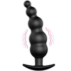 PRETTY LOVE - ANALPLUG SILIKONE EKSTRA STIMULERING OG 12 VIBRATIONSTILSTANDE SORT FJERNBETJENING