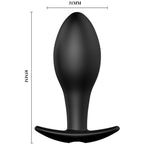 PRETTY LOVE - ANALPLUG ANKERFORM SILIKONE 12 VIBRATIONS TILSTAND SORT