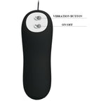 PRETTY LOVE - ANALPLUG ANKERFORM SILIKONE 12 VIBRATIONS TILSTAND SORT