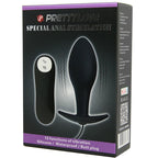 PRETTY LOVE - ANALPLUG ANKERFORM SILIKONE 12 VIBRATIONS TILSTAND SORT