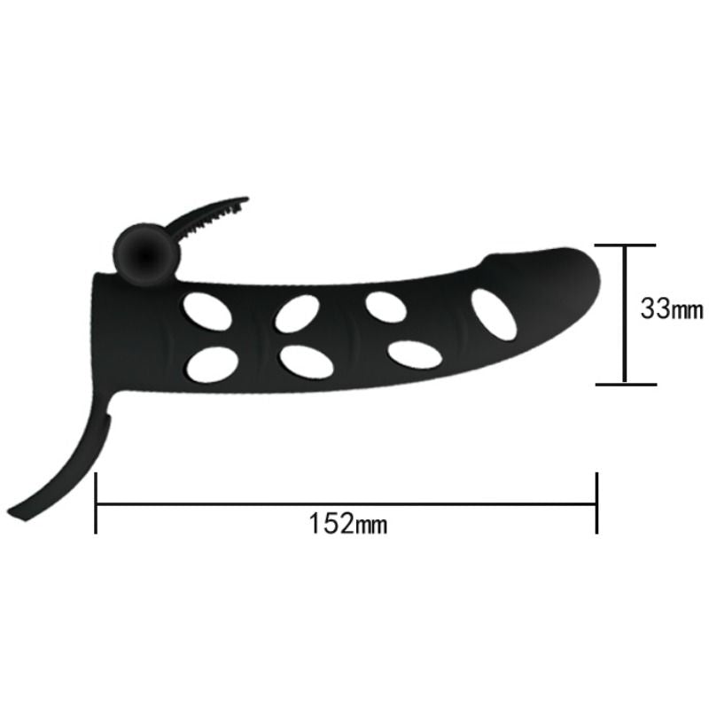 PRETTY LOVE - SILIKONECOVER MED VIBRATION 15,2 CM