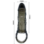 BAILE - PENIS FORLÆNGELSESSKEDE MED STROP TIL TESTIKLE 11,5 CM