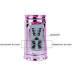 BAILE - GENOPLADELIG VIBRATOR MED ROTATION OG DUNKENDE SMØRRESPILSTIMULATOR