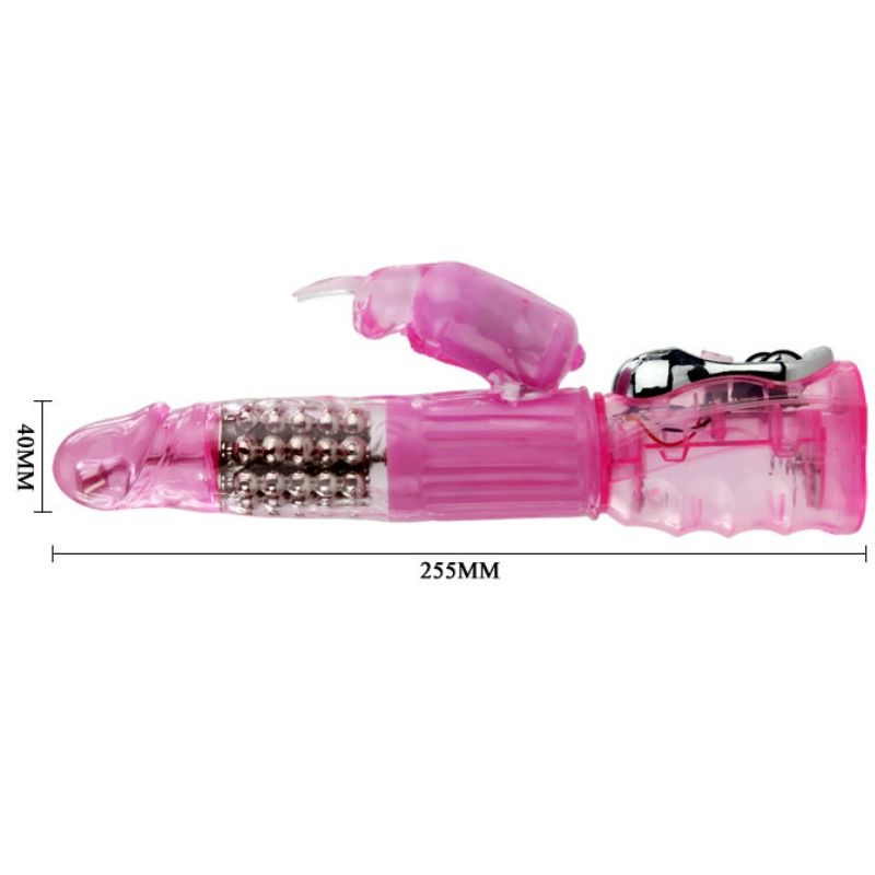 BAILE - VIBRATOR MED ROTATION OG KANIN MULTI-HASTIGHED OG MULTIROTATION
