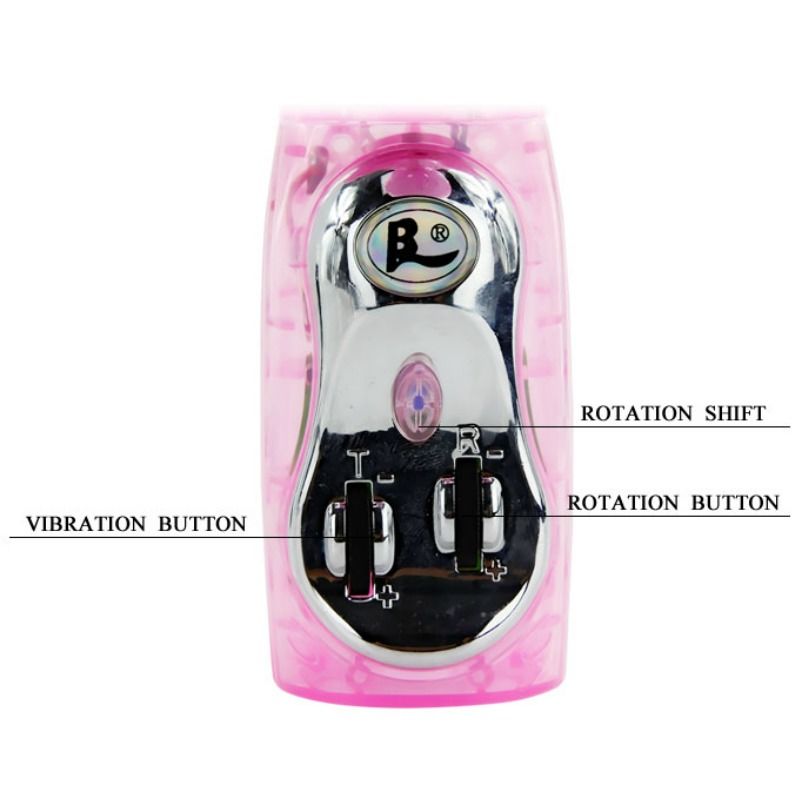 BAILE - VIBRATOR MED ROTATION OG KANIN MULTI-HASTIGHED OG MULTIROTATION