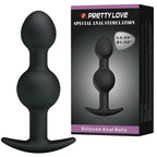 PRETTY LOVE - SPECIEL STIMULERING SILIKONE ANALKUGLER 10,3 CM SORT