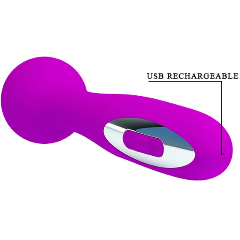 PRETTY LOVE - WADE GENOPLADELIG MASSAGEAPPARAT 12 FUNKTIONER