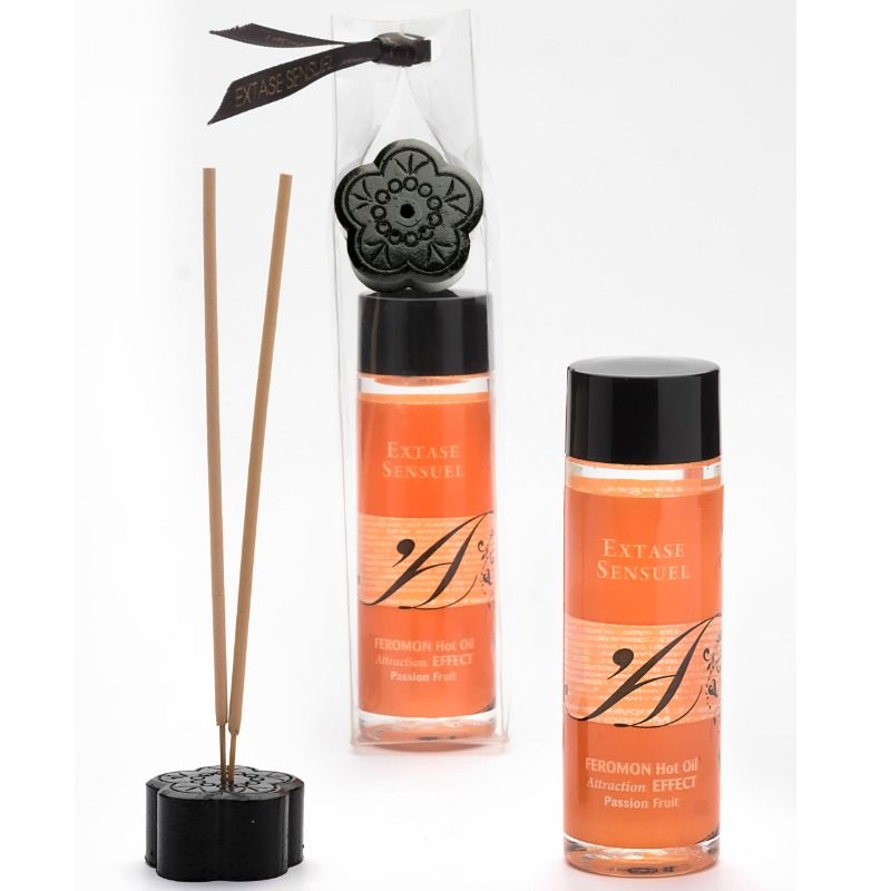 EXTASE SENSUAL - VARMEFFEKT MASSAGEOLIE MED PASSIONSFRUGTFEROMONER 100 ML