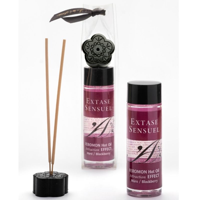 EXTASE SENSUAL - VARMEEFFEKT MASSAGEOLIE MED BROMBÆRFEROMONER 100 ML