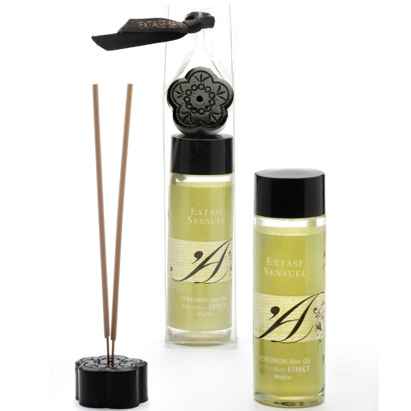 EXTASE SENSUAL - VARMEFFEKT MASSAGEOLIE MED MOJITOFEROMONER 100 ML