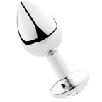SECRETPLAY - ANALPLUG TRANSPARENT ALUMINIUM 7CM