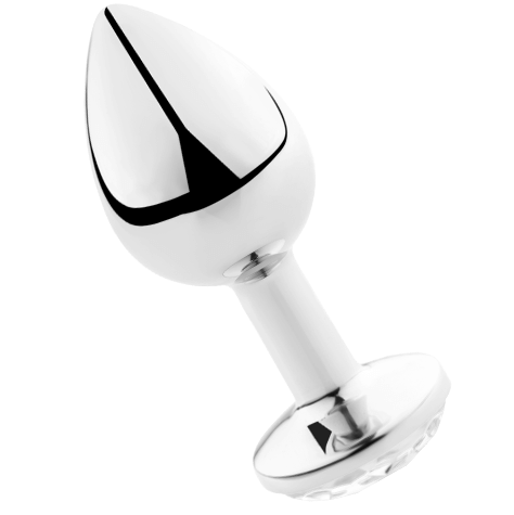 SECRETPLAY - ANALPLUG TRANSPARENT ALUMINIUM 8 CM 