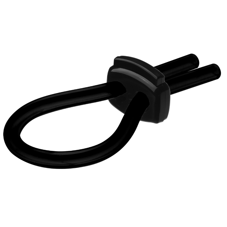 JOYDIVISION POTENZDUO - SORT SILIKONE RING - M