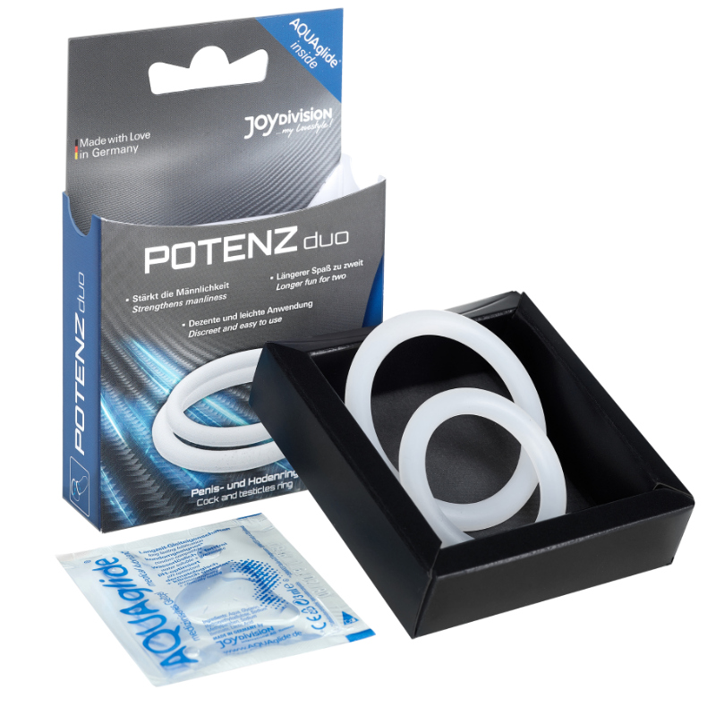 JOYDIVISION POTENZDUO - HVIDE RINGE - M