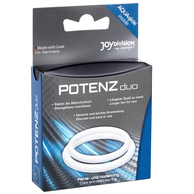 JOYDIVISION POTENZDUO - HVIDE RINGE - M