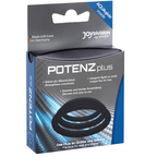 JOYDIVISION POTENZDUO - PLUS SÆT MED 3 SORTE RINGE - S, M, L