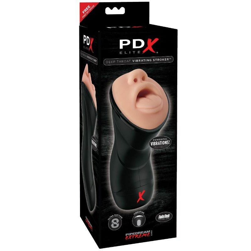PDX ELITE - VIBRERENDE DYB HALS-STRUKTOR