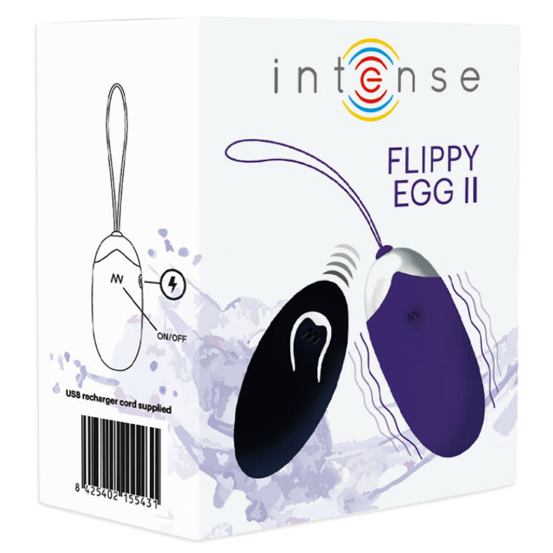 INTENSE - FLIPPY II VIBRERENDE ÆG MED FJERNBETJENING LILLA