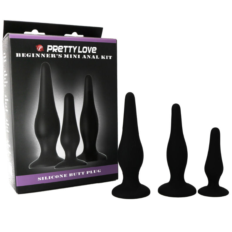 PRETTY LOVE - ANALPLUGS SILIKONE INITIATIONSSÆT
