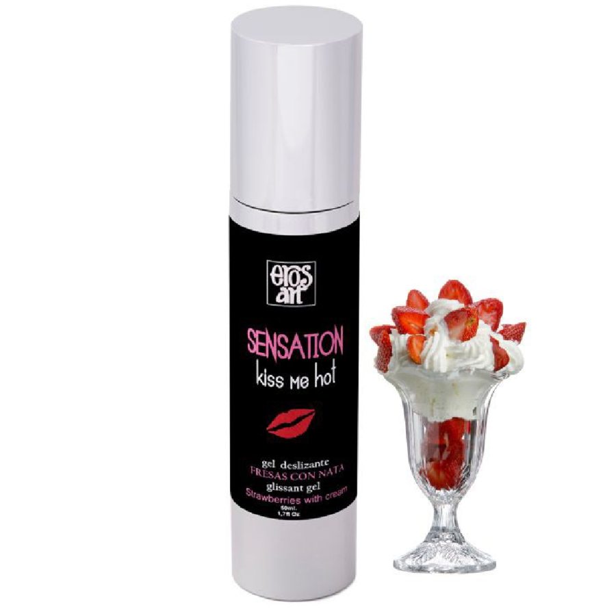 EROS-ART - SENSATTION NATURLIGT SMØREMIDDEL JORDBÆR MED CREME 50 ML
