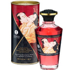 SHUNGA - JORDBÆR OG CAVA MASSAGEOLIE MED VARMEFFEKT 100 ML
