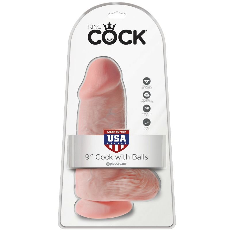 KONGE PIK - REALISTISK PENIS BUTTET 23 CM