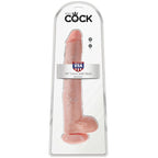 KONGE PIK - DILDO MED NØDDER 35,6 CM KØD