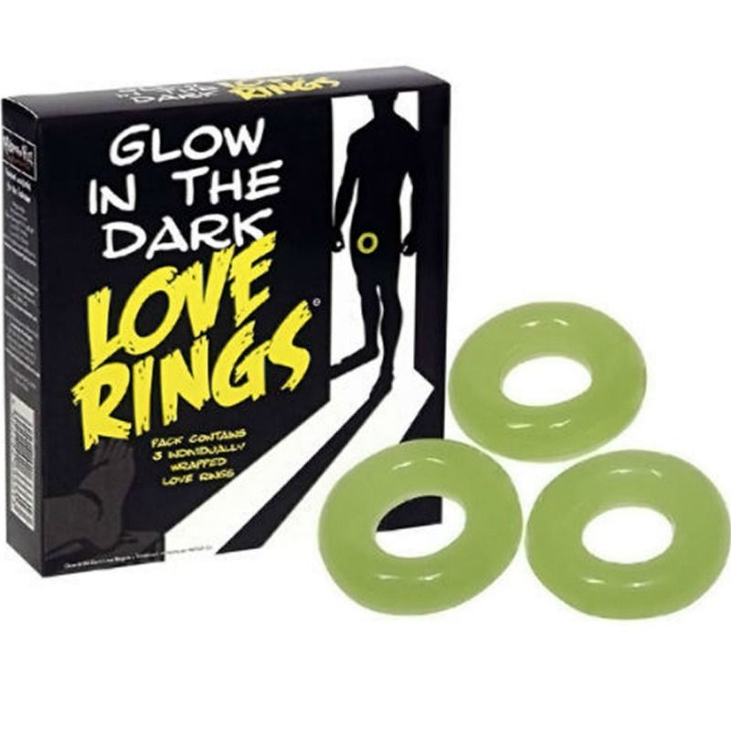 SPENCER & FLEETWOOD - PAKKE MED 3 FLUORESCENTERENDE RINGE