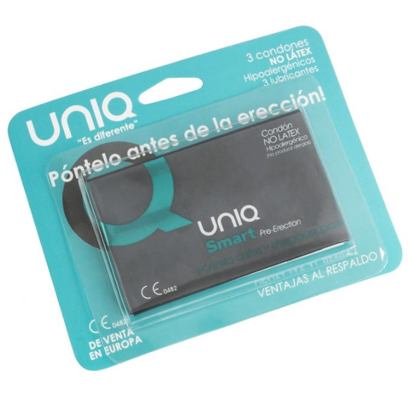 UNIQ - SMART LATEXFRI PRÆREKSIONSKONDOMER 3 STK.