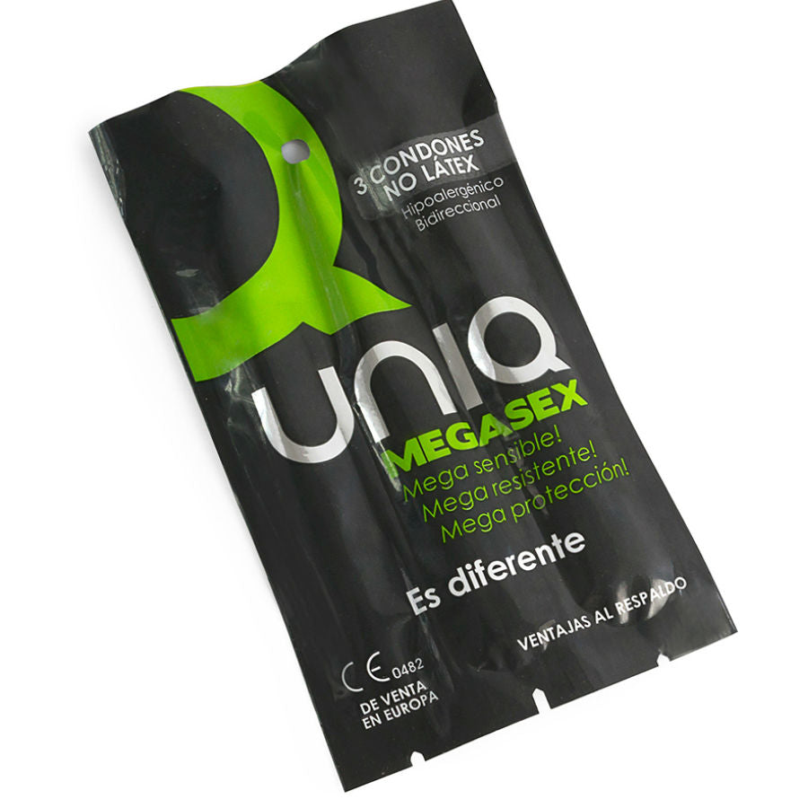UNIQ - MEGASEX LATEXFRI SENSITIV KONDOM 3 STK.