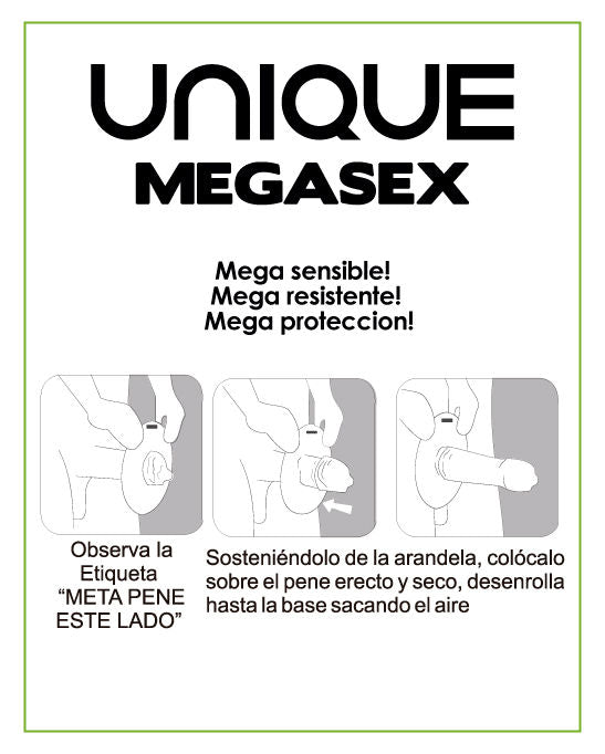 UNIQ - MEGASEX LATEXFRI SENSITIV KONDOM 3 STK.