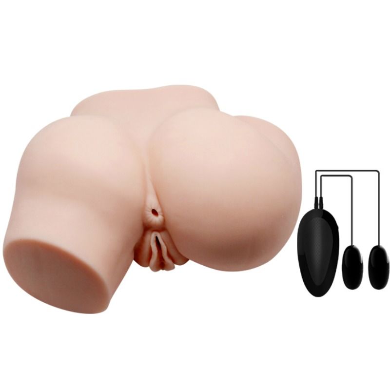 CRAZY BULL - RUMPE MED REALISTISK VAGINA OG ANUS OG VIBRATION