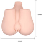 CRAZY BULL - REALISTISK VAGINA OG ANUS MED VIBRATIONSPOSITION 3