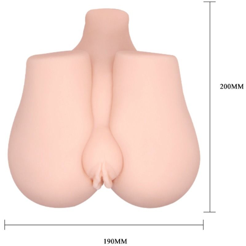 CRAZY BULL - REALISTISK VAGINA OG ANUS MED VIBRATIONSPOSITION 3