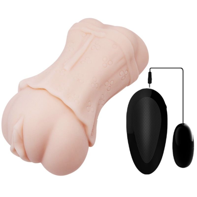 CRAZY BULL - VANDSKIN VAGINA MASTURBADOR MED VIBRERENDE KUGLE 2