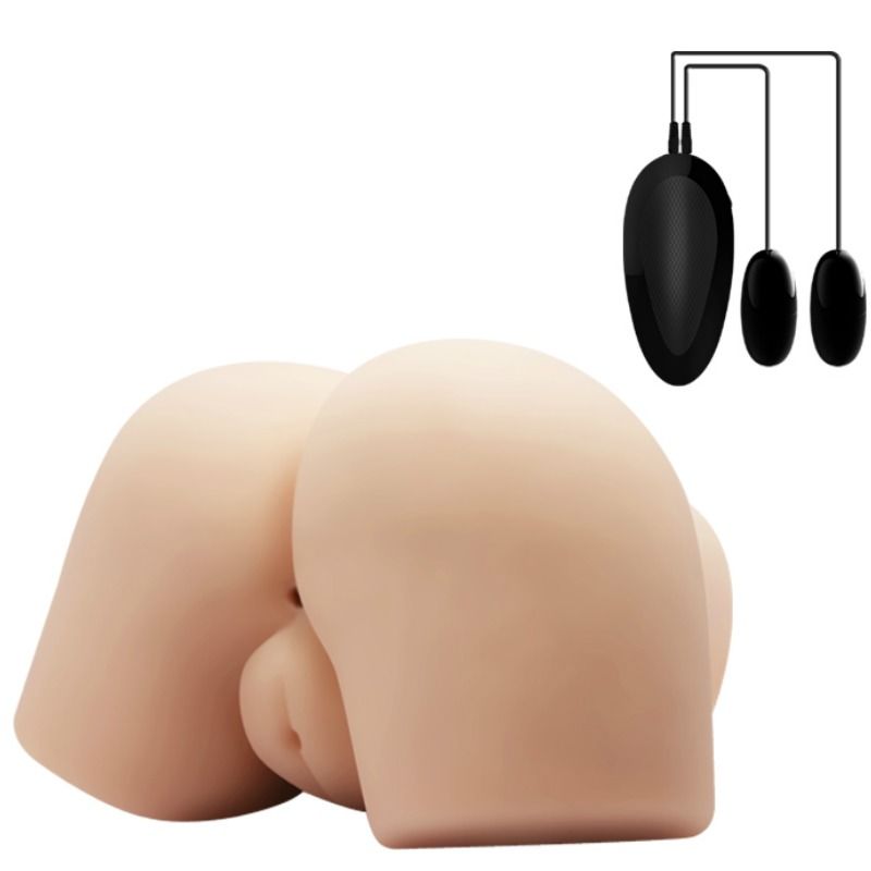 CRAZY BULL - REALISTISK VAGINA OG ANUS MED VIBRATIONSPOSITION 4