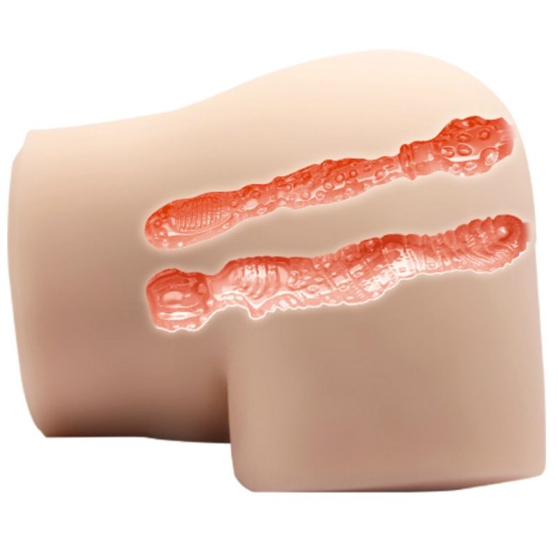 CRAZY BULL - REALISTISK VAGINA OG ANUS MED VIBRATIONSPOSITION 4