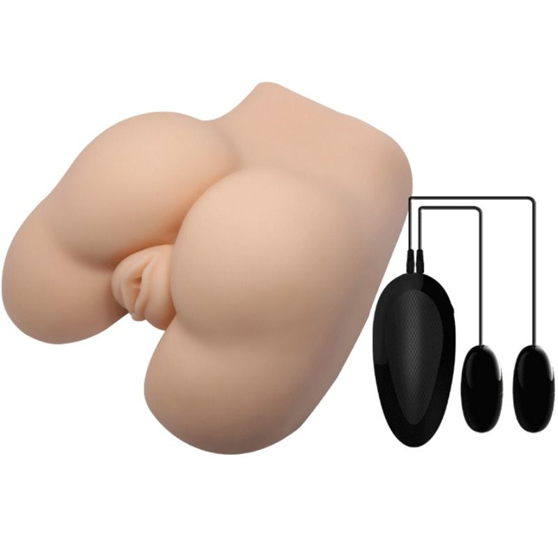 CRAZY BULL - REALISTISK VAGINA OG ANUS MED VIBRATIONSPOSITION 5