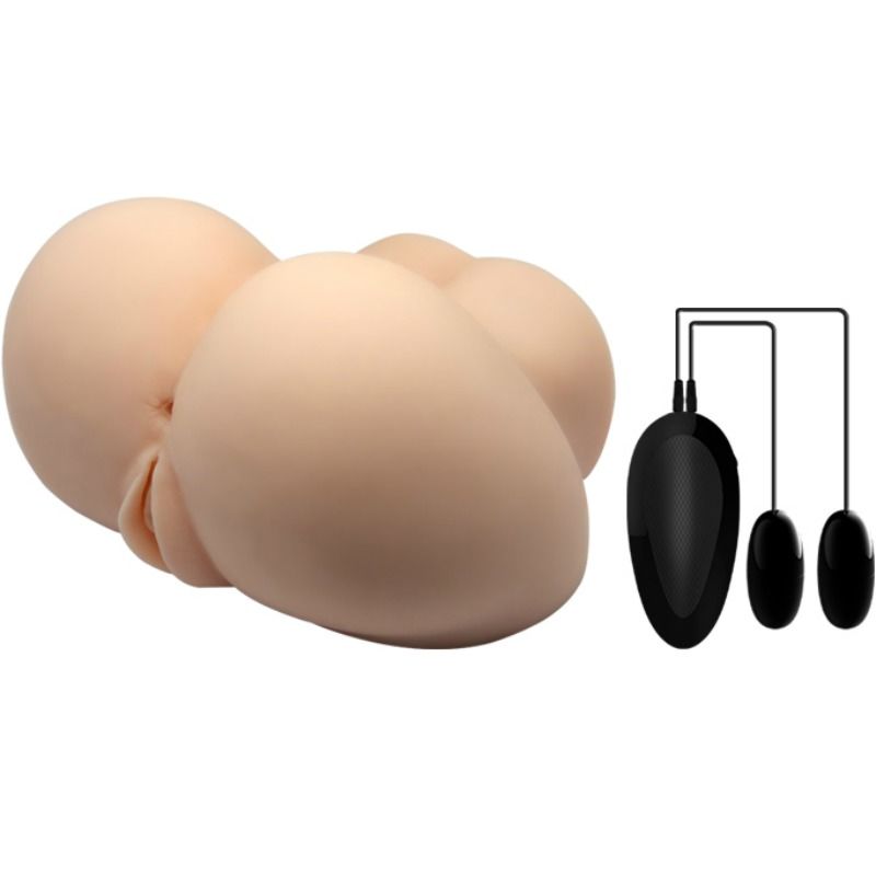 CRAZY BULL - REALISTISK VAGINA OG ANUS MED VIBRATIONSPOSITION 6