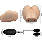 CRAZY BULL - REALISTISK VAGINA OG ANUS MED VIBRATIONSPOSITION 6