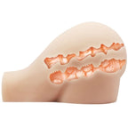 CRAZY BULL - REALISTISK VAGINA OG ANUS MED VIBRATIONSPOSITION 8